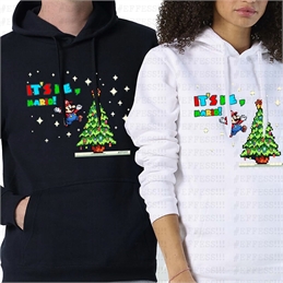 Felpa con Cappuccio Xmas - Super Mario