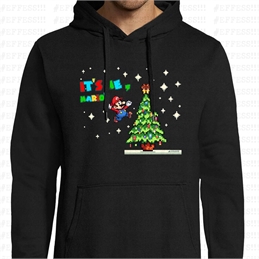 Felpa con Cappuccio Xmas - Super Mario