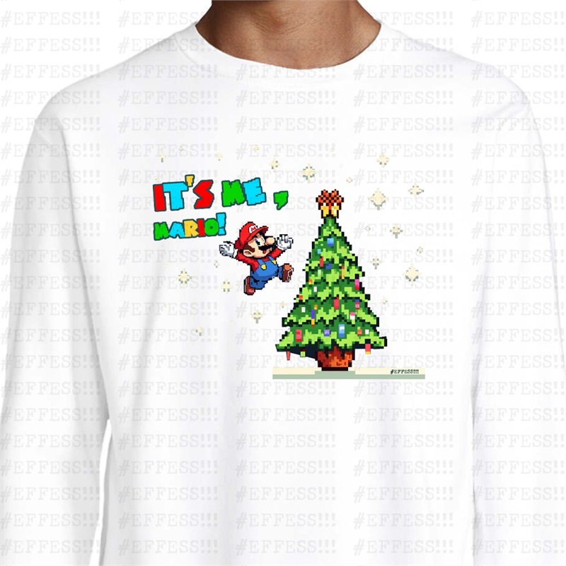 Felpa Xmas - Super Mario