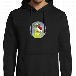 Felpa con Cappuccio - Meme Movie Xmas - Kermit