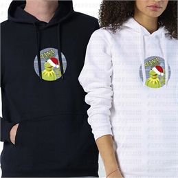 Felpa con Cappuccio - Meme Movie Xmas - Kermit